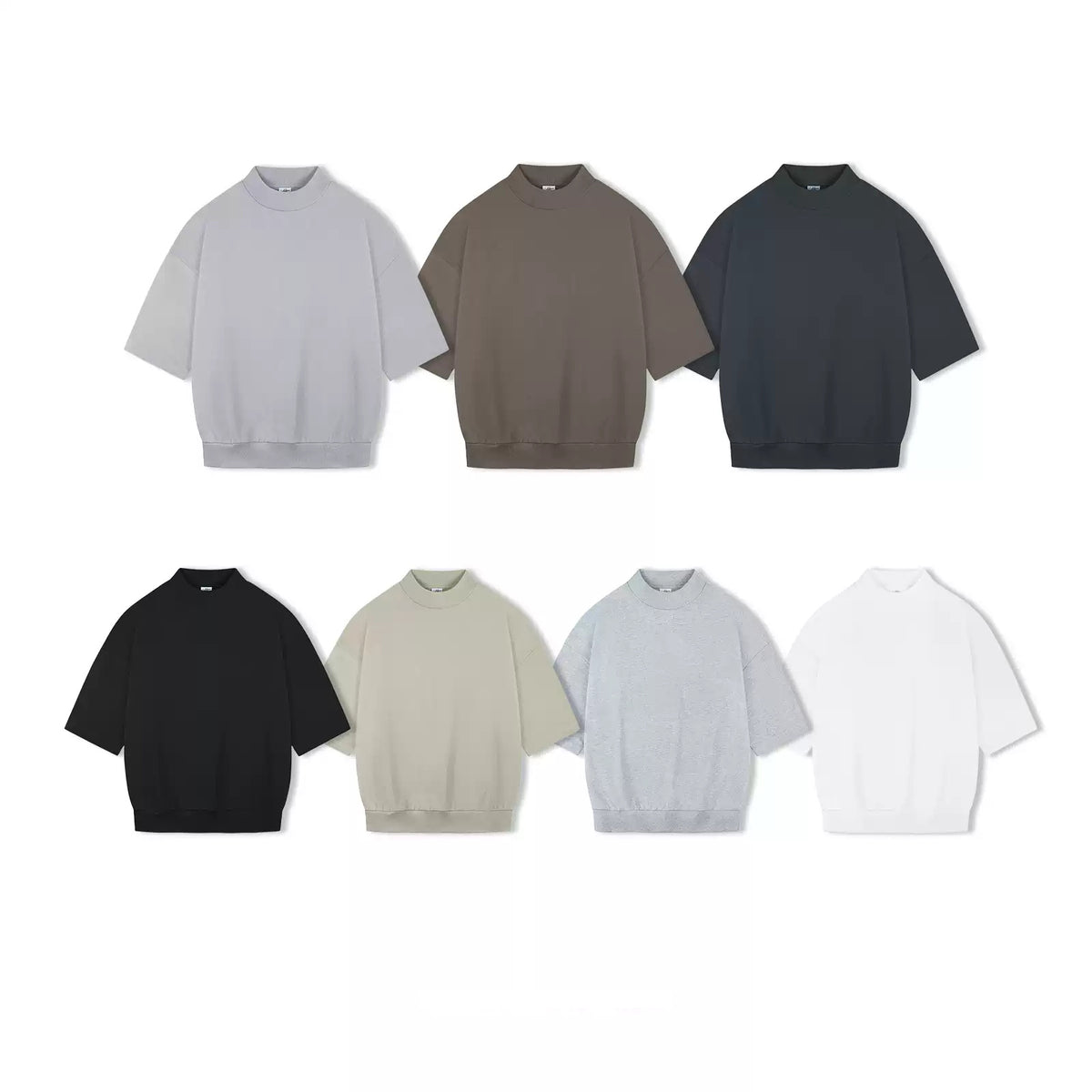 IDLT short sleeve sweatshirt, color lineup.