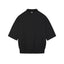 IDLT short sleeve sweatshirt, black front.