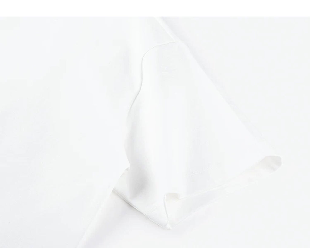 IDLT pocket T-shirt, white sleeve.
