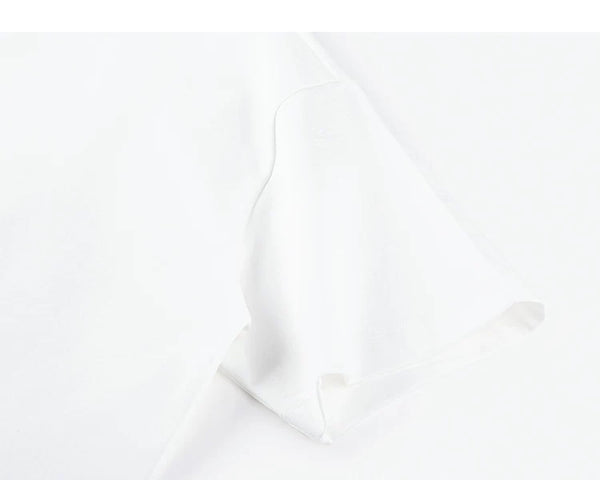 IDLT pocket T-shirt, white sleeve.