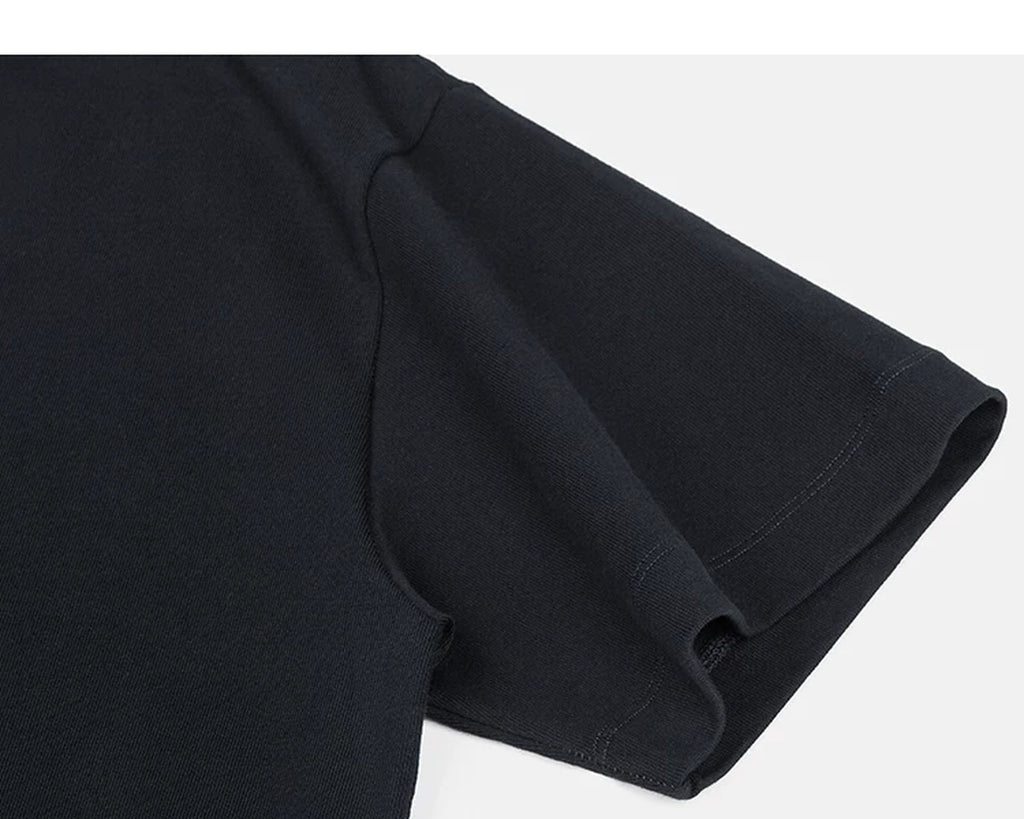 IDLT pocket T-shirt, navy sleeve.