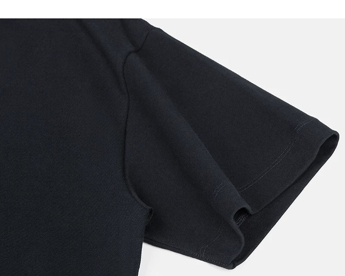 IDLT pocket T-shirt, navy sleeve.