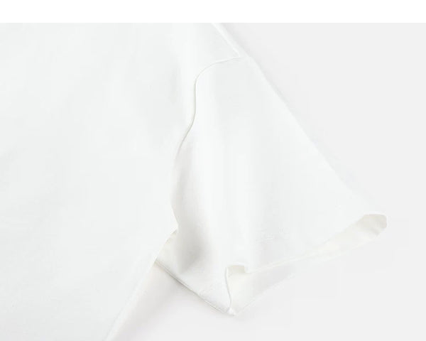IDLT T-shirt, white sleeve.