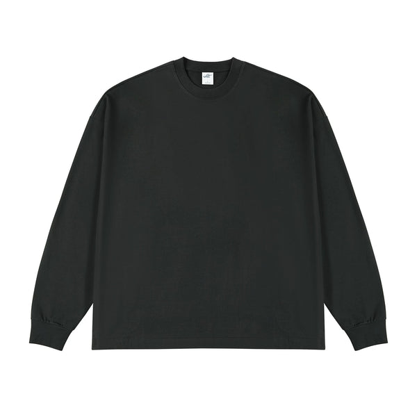 IDLT long sleeve T-shirt, black front.