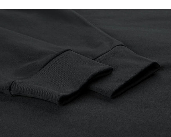 IDLT long sleeve T-shirt, black cuffs.