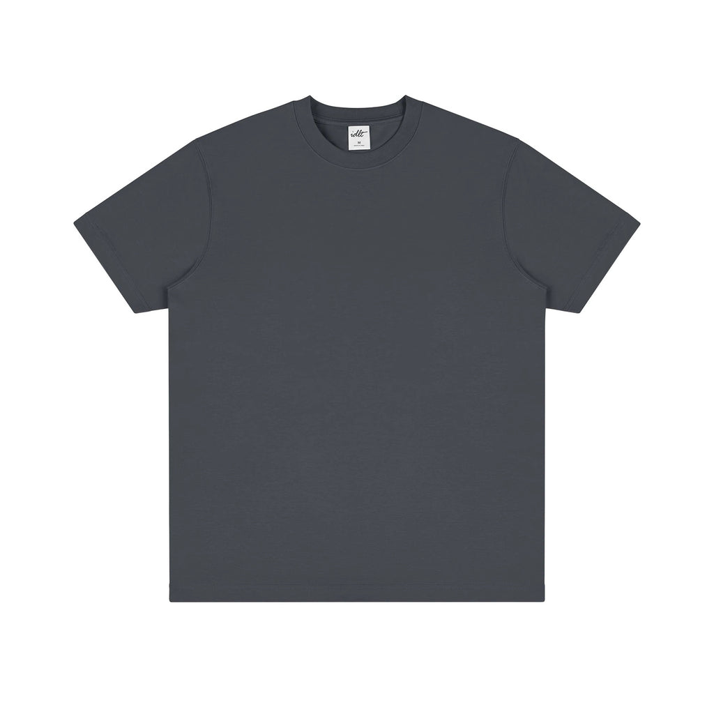 IDLT T-shirt, dark gray front.
