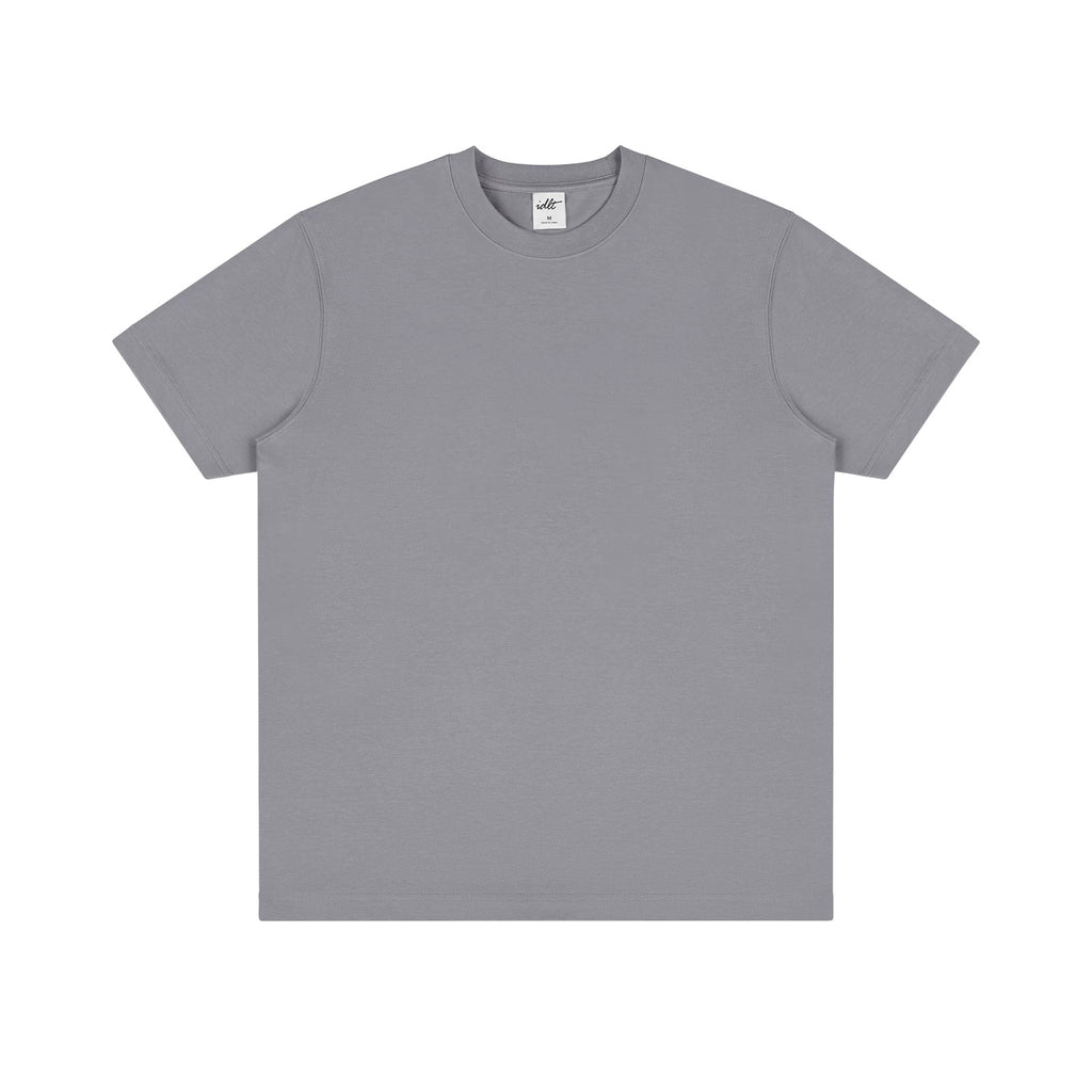IDLT T-shirt, gray front.
