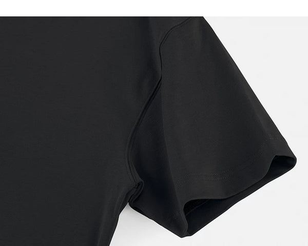 IDLT T-shirt, black sleeve.