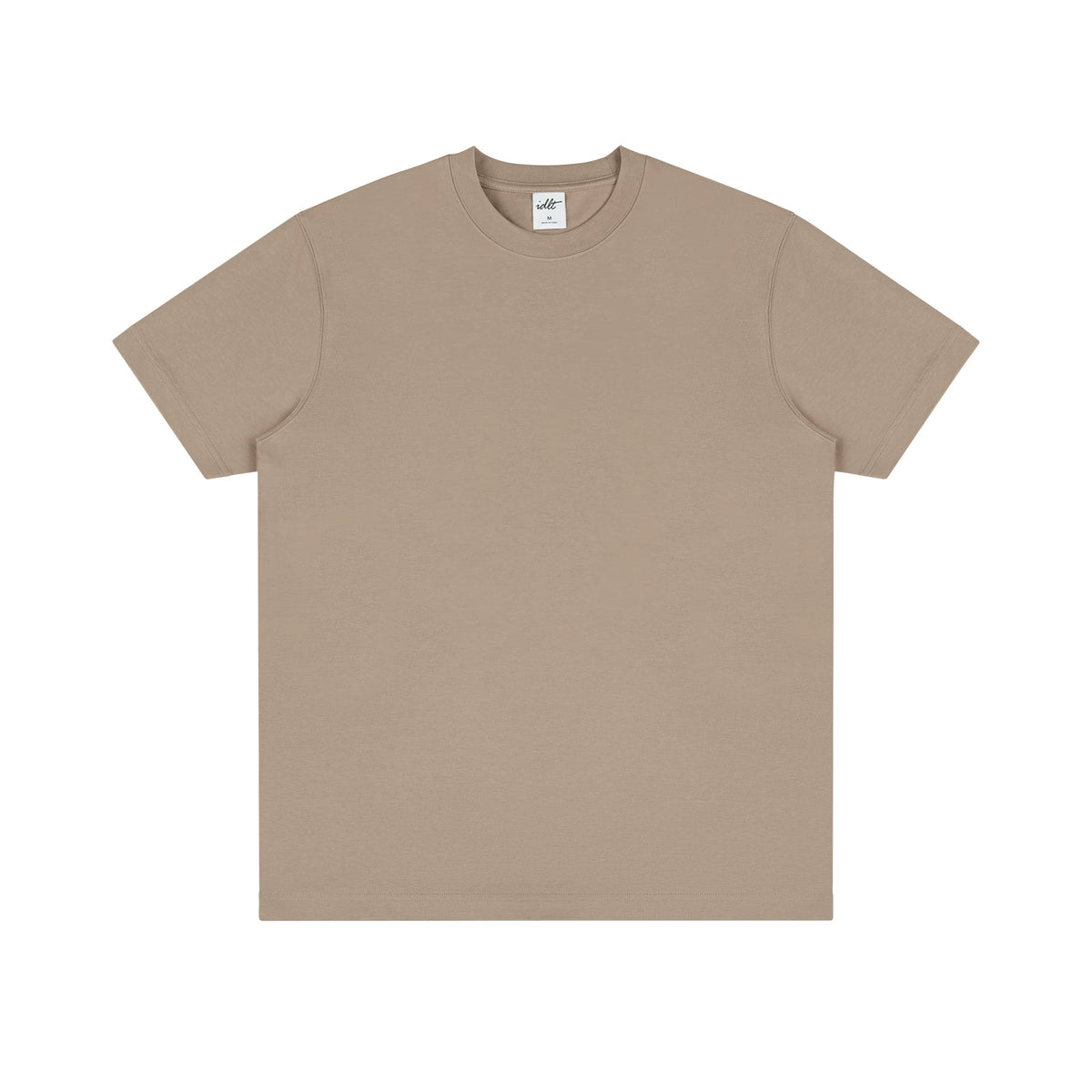 Heavyweight Clean-Cut Tee, camel front view.