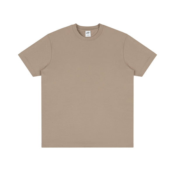 Heavyweight Clean-Cut Tee, camel front view.