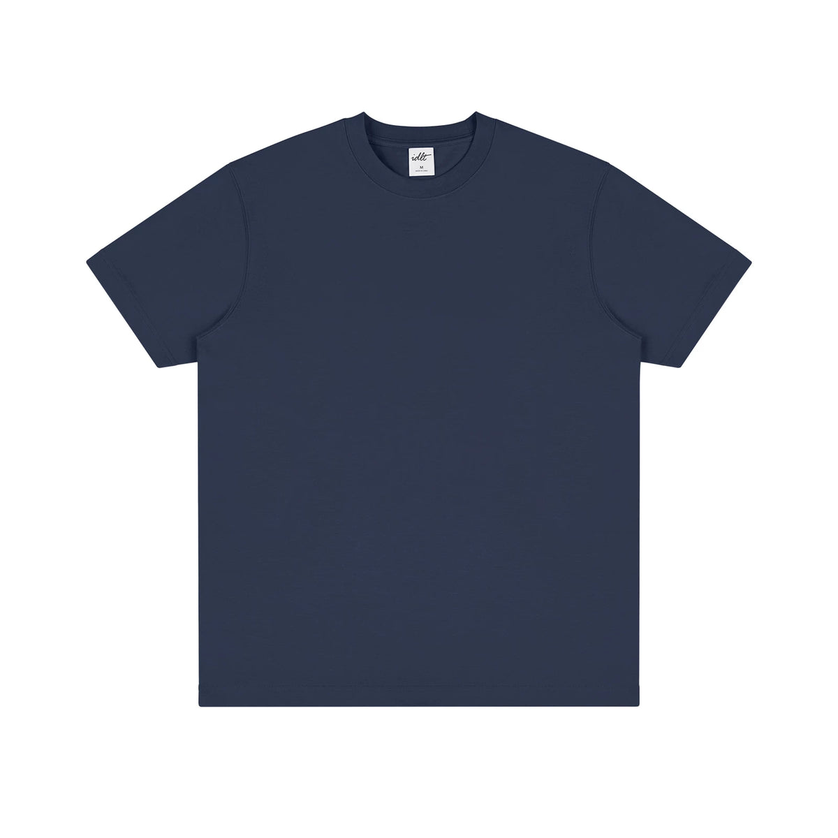 Heavyweight Clean-Cut Tee, navy front view.