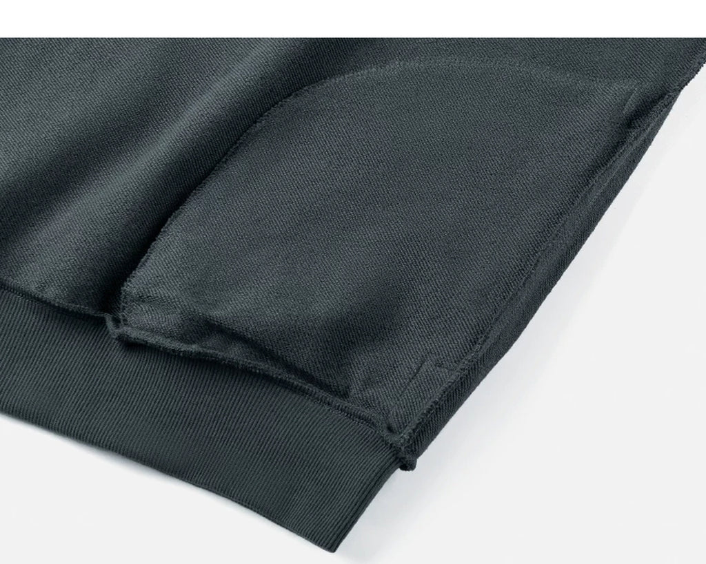 IDLT sweatshirt, dark gray inner pocket.