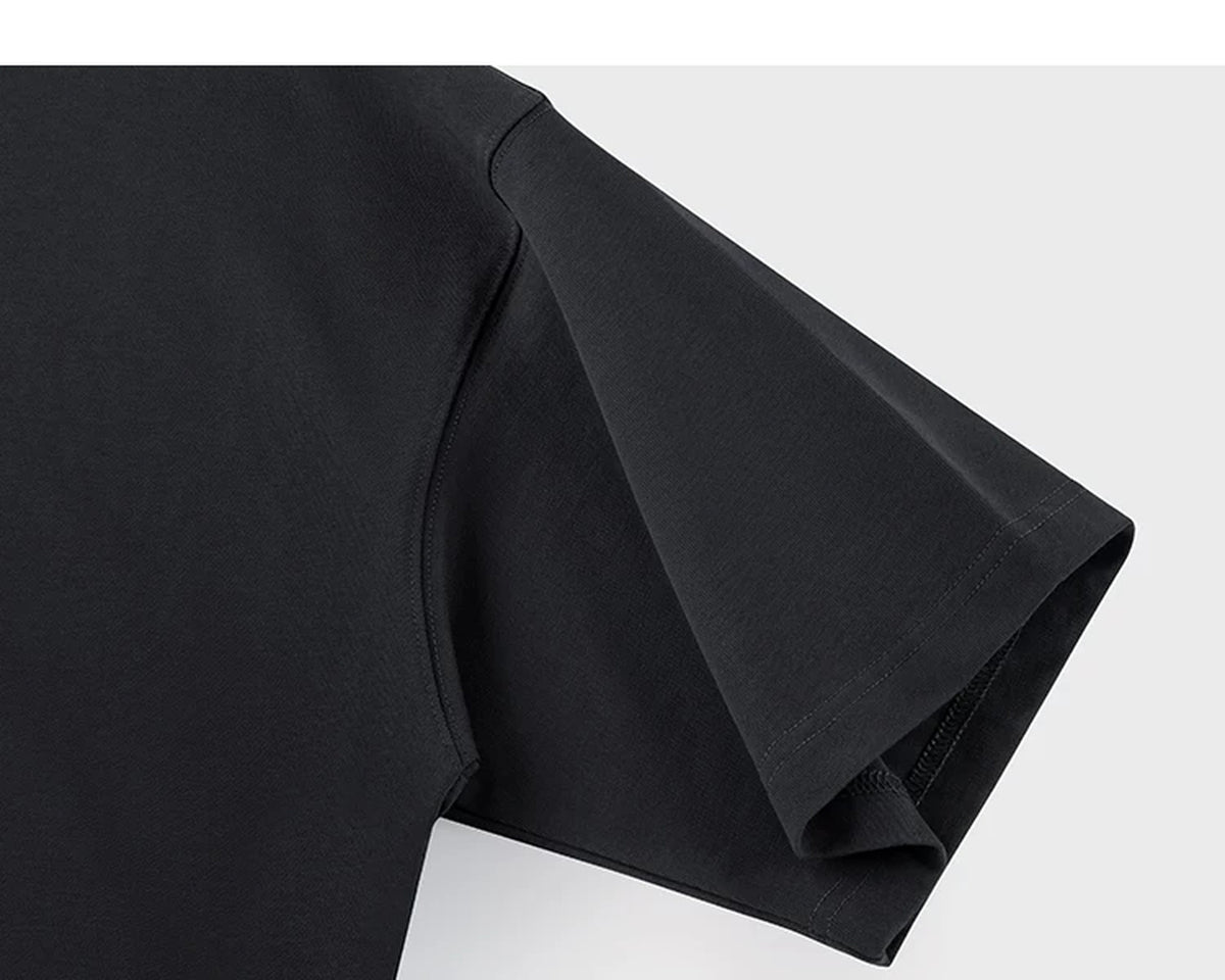 IDLT contrast collar polo, black sleeve.