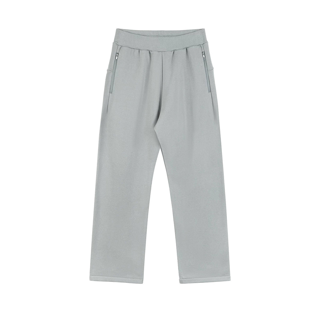 IDLT sweatpants, light gray front.