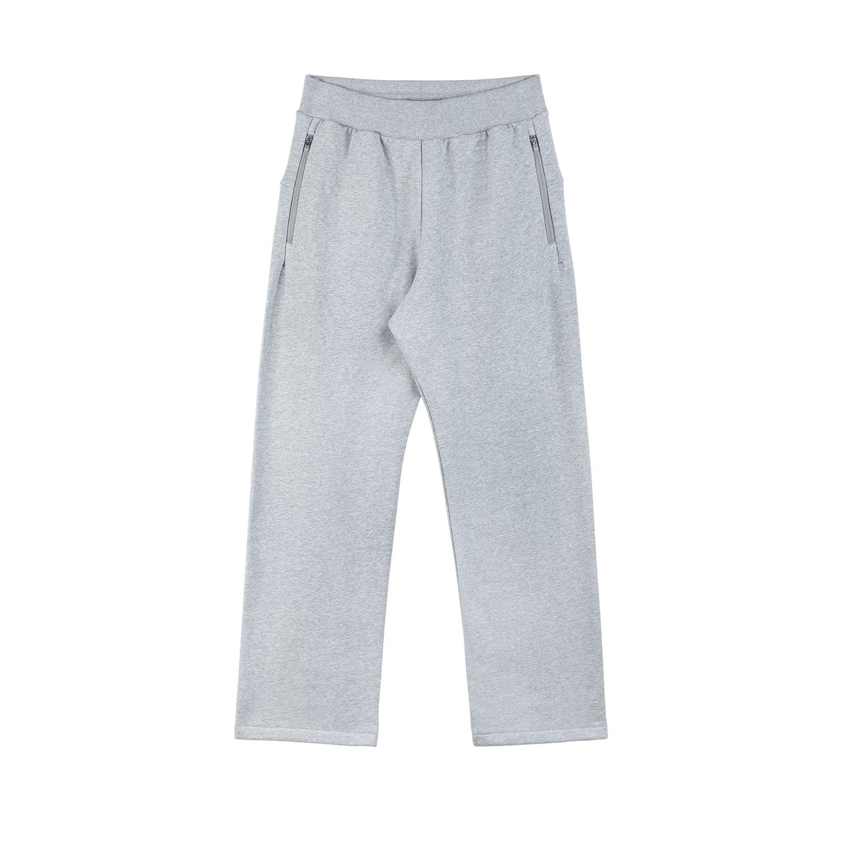 IDLT sweatpants, heather gray front.