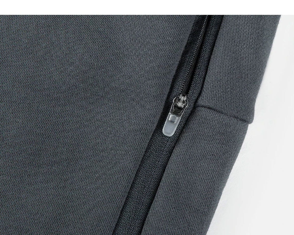 IDLT sweatpants, dark gray pocket zipper.