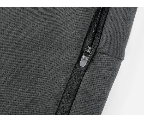 IDLT sweatpants, dark gray pocket zipper.