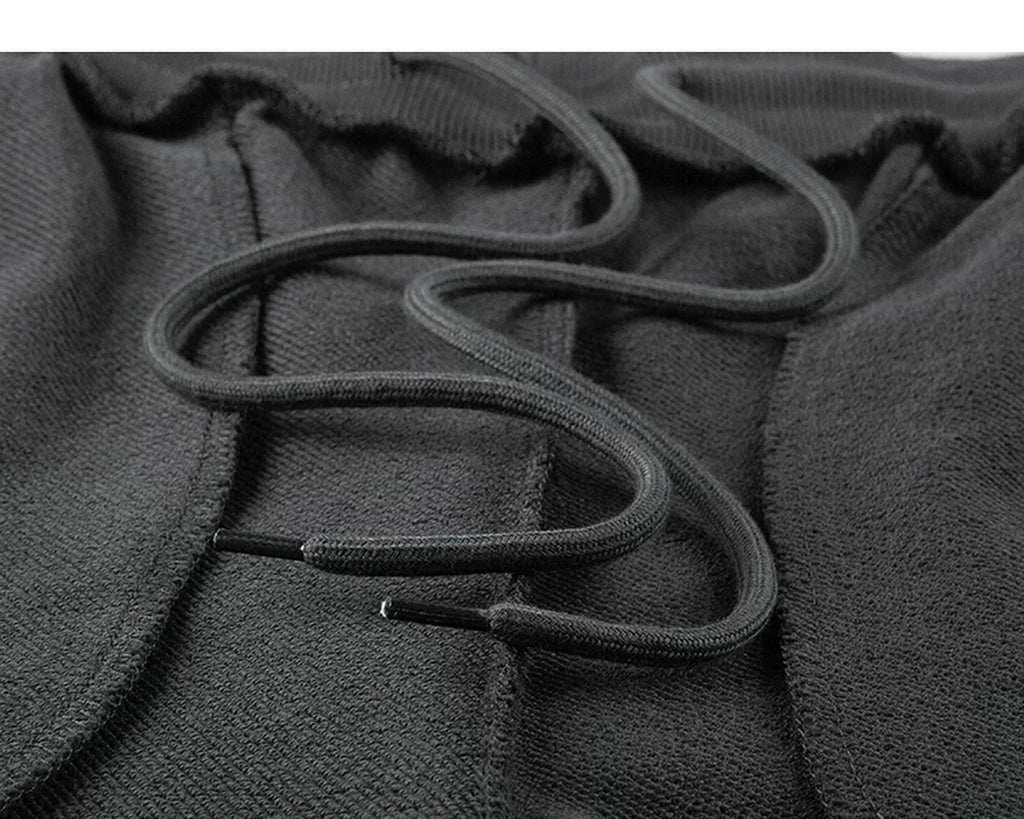 IDLT sweatpants, dark gray inner drawstring.