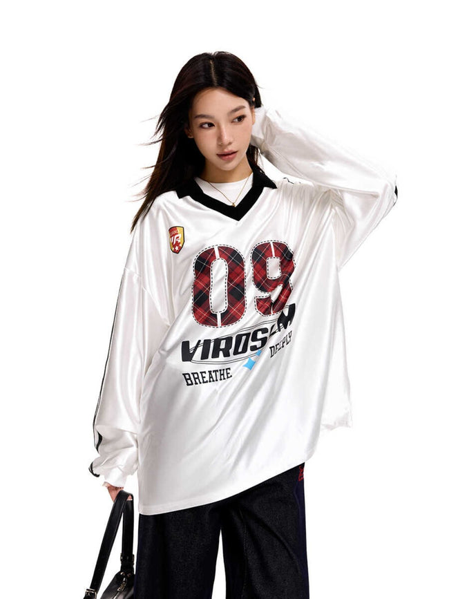 Jersey-Shirt mit Grafikdruck Nummer 09 Main Image