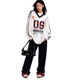 Number 09 Graphic Print Jersey Shirt - COPPING THREADS - CT Select