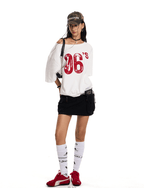 Off - Shoulder 06’s Flag Print Tee - COPPING THREADS - 0123Start