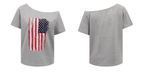 Off - Shoulder American Flag Graphic Tee - COPPING THREADS - 0123Start