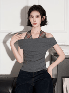 Off - Shoulder Halter Tee - COPPING THREADS - CT Select