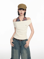 Off - Shoulder Halter Tee - COPPING THREADS - CT Select