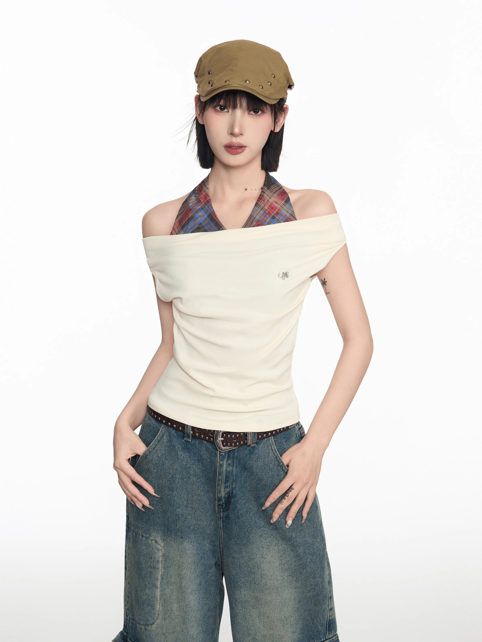 Off - Shoulder Halter Tee - COPPING THREADS - CT Select