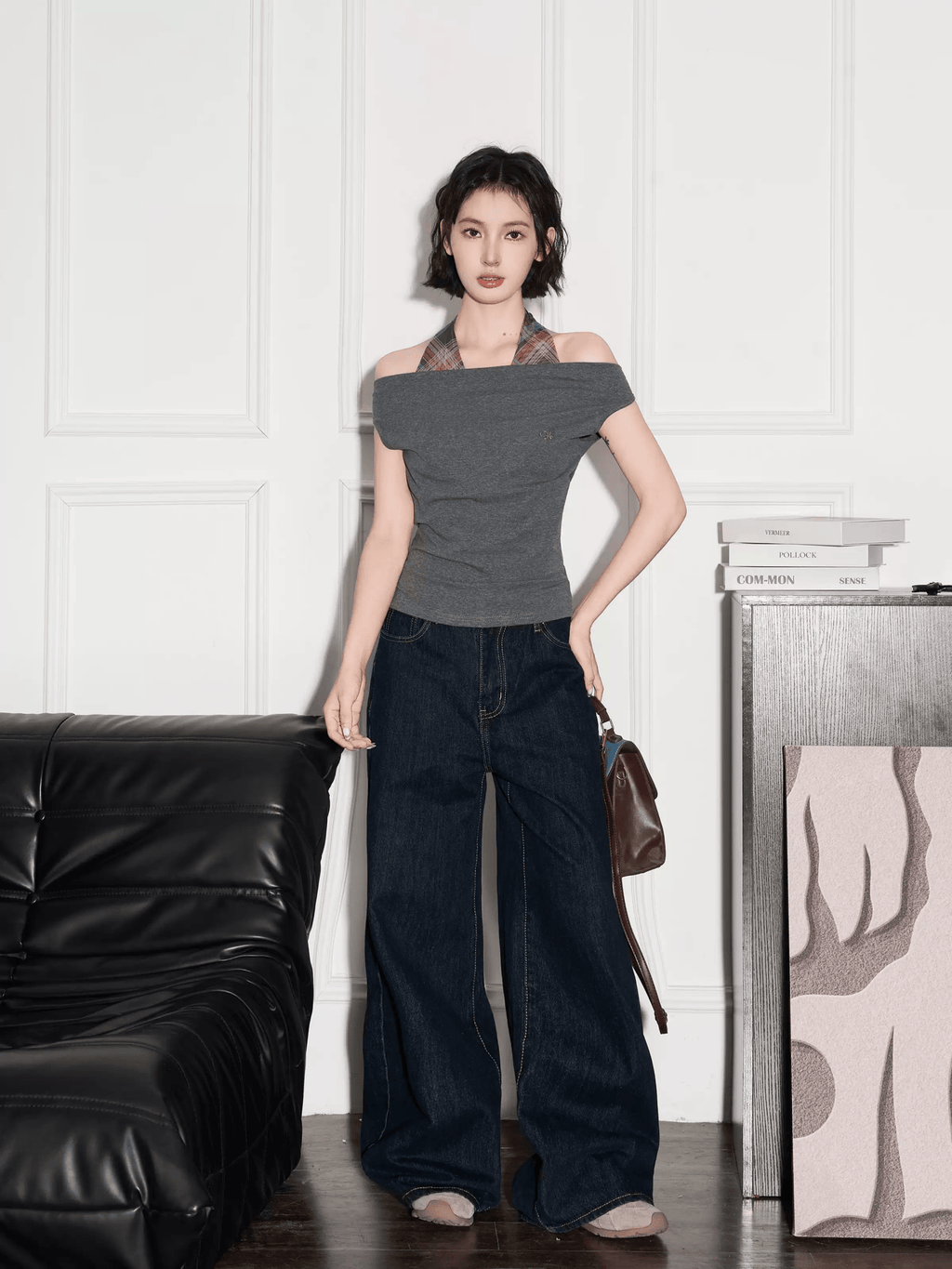 Off - Shoulder Halter Tee - COPPING THREADS - CT Select