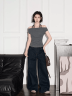 Off - Shoulder Halter Tee - COPPING THREADS - CT Select