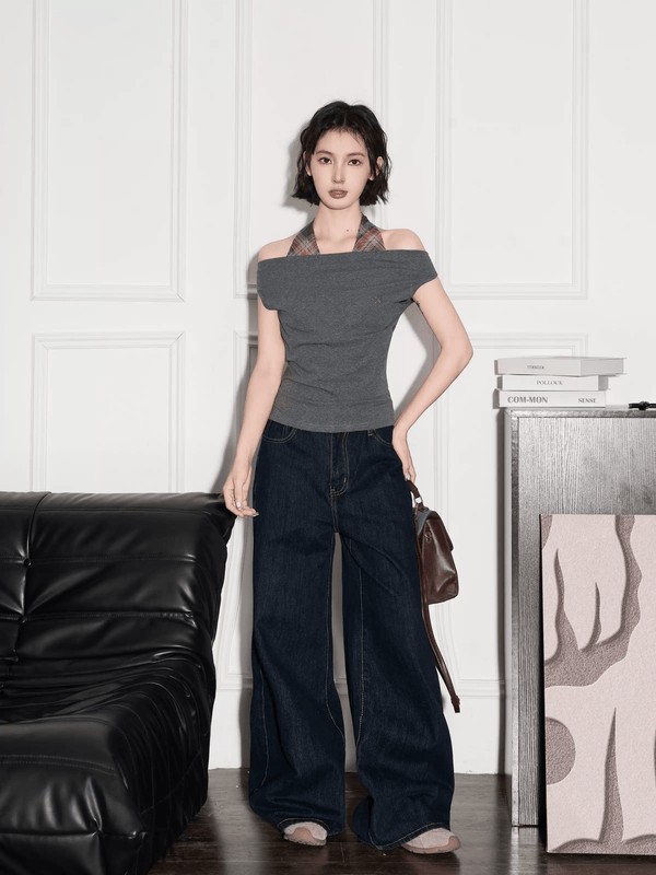 Off - Shoulder Halter Tee - COPPING THREADS - CT Select