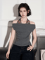 Off - Shoulder Halter Tee - COPPING THREADS - CT Select
