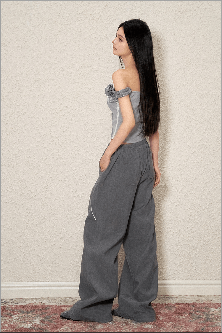 Off - Shoulder Rose Corset Top - COPPING THREADS - AGAM