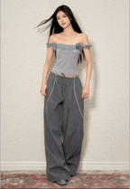 Off - Shoulder Rose Corset Top - COPPING THREADS - AGAM