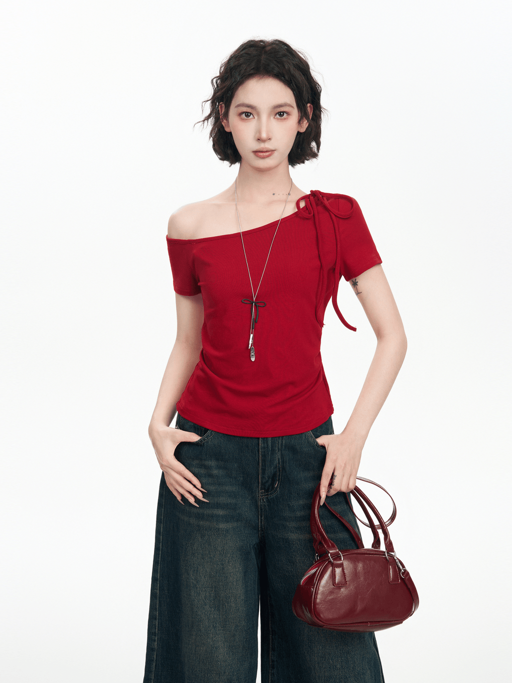 Off - Shoulder Slim Fit Tee - COPPING THREADS - CT Select