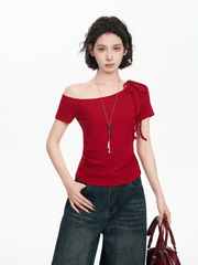 Off - Shoulder Slim Fit Tee - COPPING THREADS - CT Select
