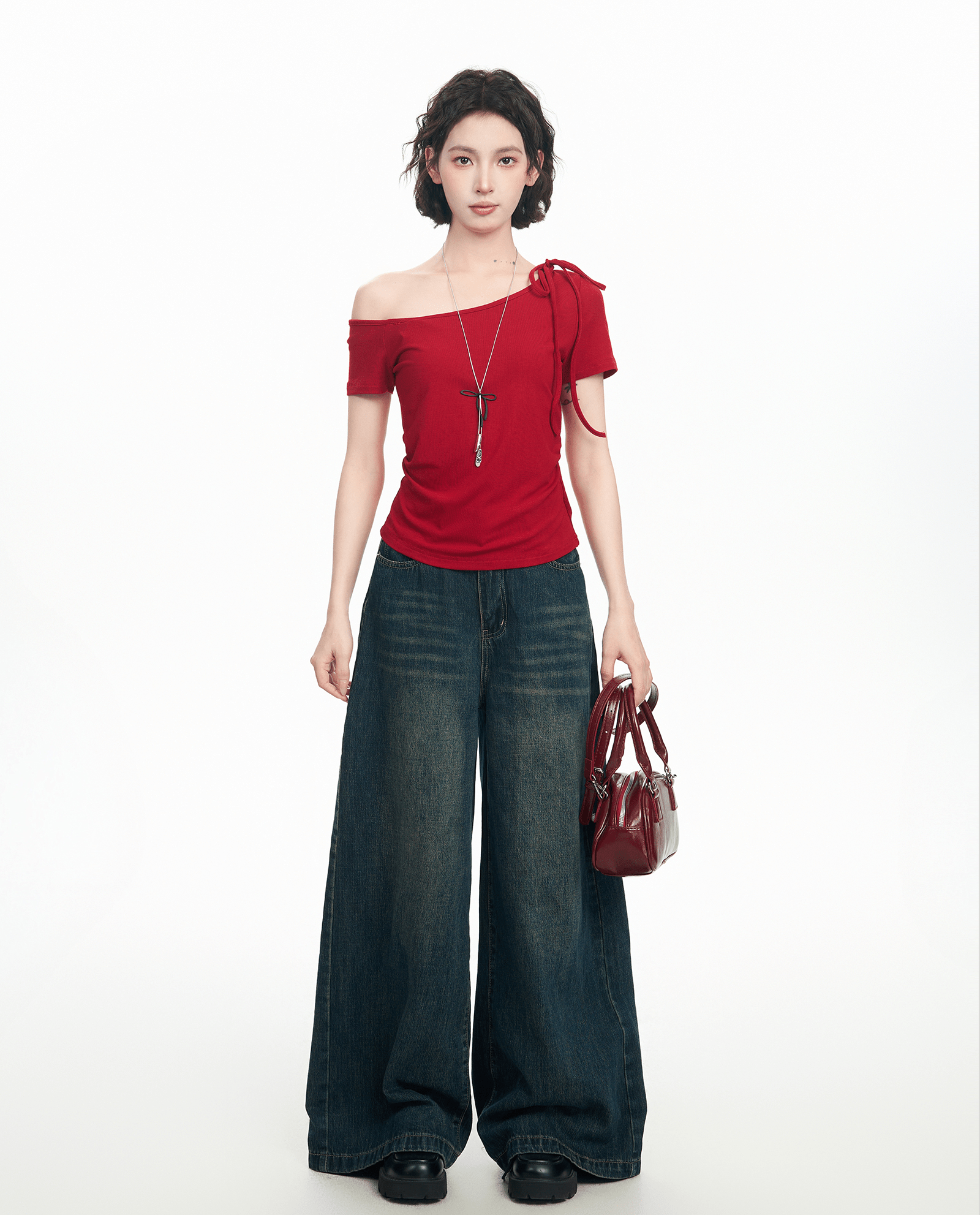 Off - Shoulder Slim Fit Tee - COPPING THREADS - CT Select