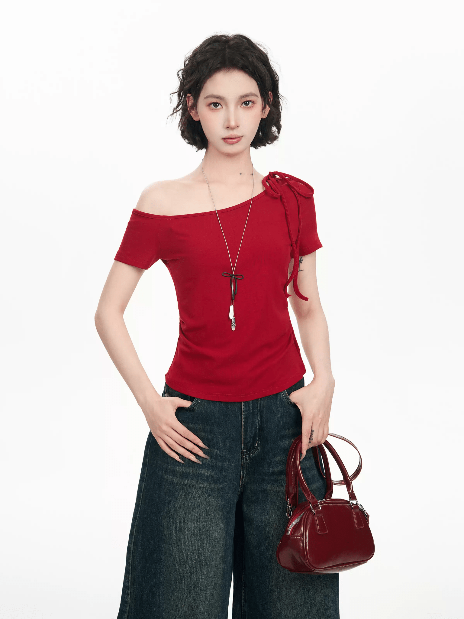 Off - Shoulder Slim Fit Tee - COPPING THREADS - CT Select