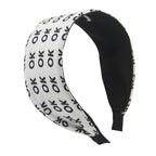 OK Letter Print Headband - COPPING THREADS - COPPING THREADS