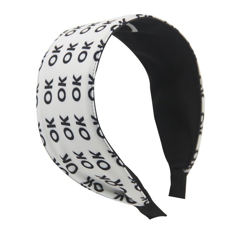 OK Letter Print Headband - COPPING THREADS - COPPING THREADS