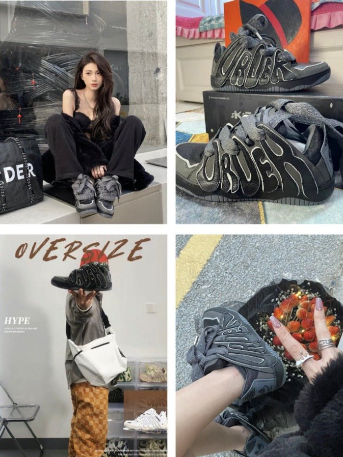 Old Order Skater 001 Retro Sneaker Black - COPPING THREADS - Old Order