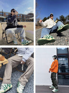 Old Order Skater 001 Retro Sneaker Green - COPPING THREADS - Old Order