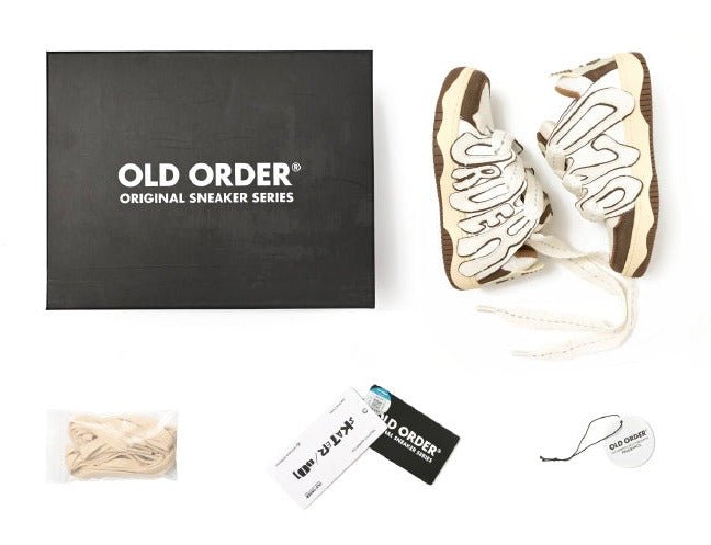 Old Order Skater 001 Retro Sneaker Mocha - COPPING THREADS - Old Order