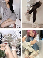 Old Order Skater 001 Retro Sneaker Pink - COPPING THREADS - Old Order