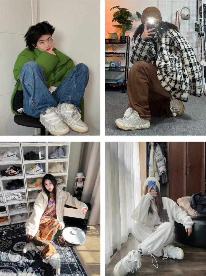 Old Order Skater 001 Retro Sneaker White - COPPING THREADS - Old Order