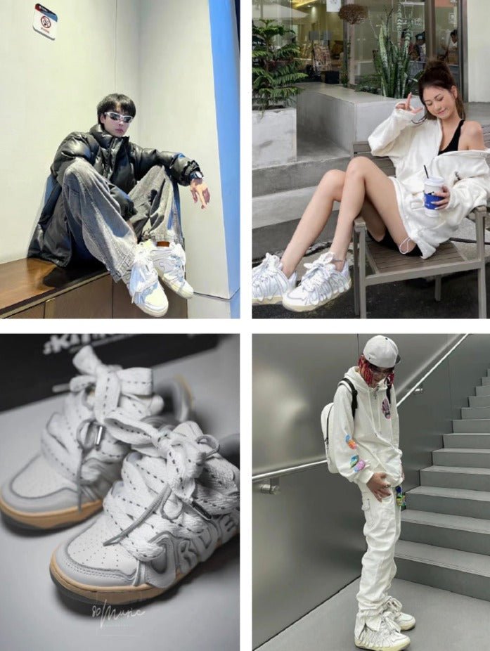 Old Order Skater 001 Retro Sneaker White - COPPING THREADS - Old Order