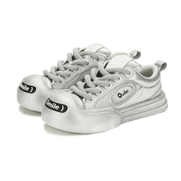 OUDER Smiler Canvas Silver Gray - COPPING THREADS - Ouder