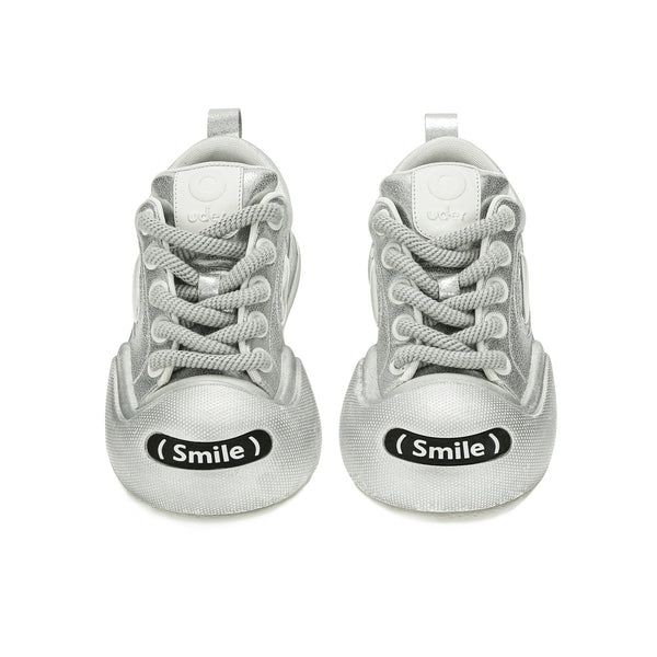 OUDER Smiler Canvas Silver Gray - COPPING THREADS - Ouder