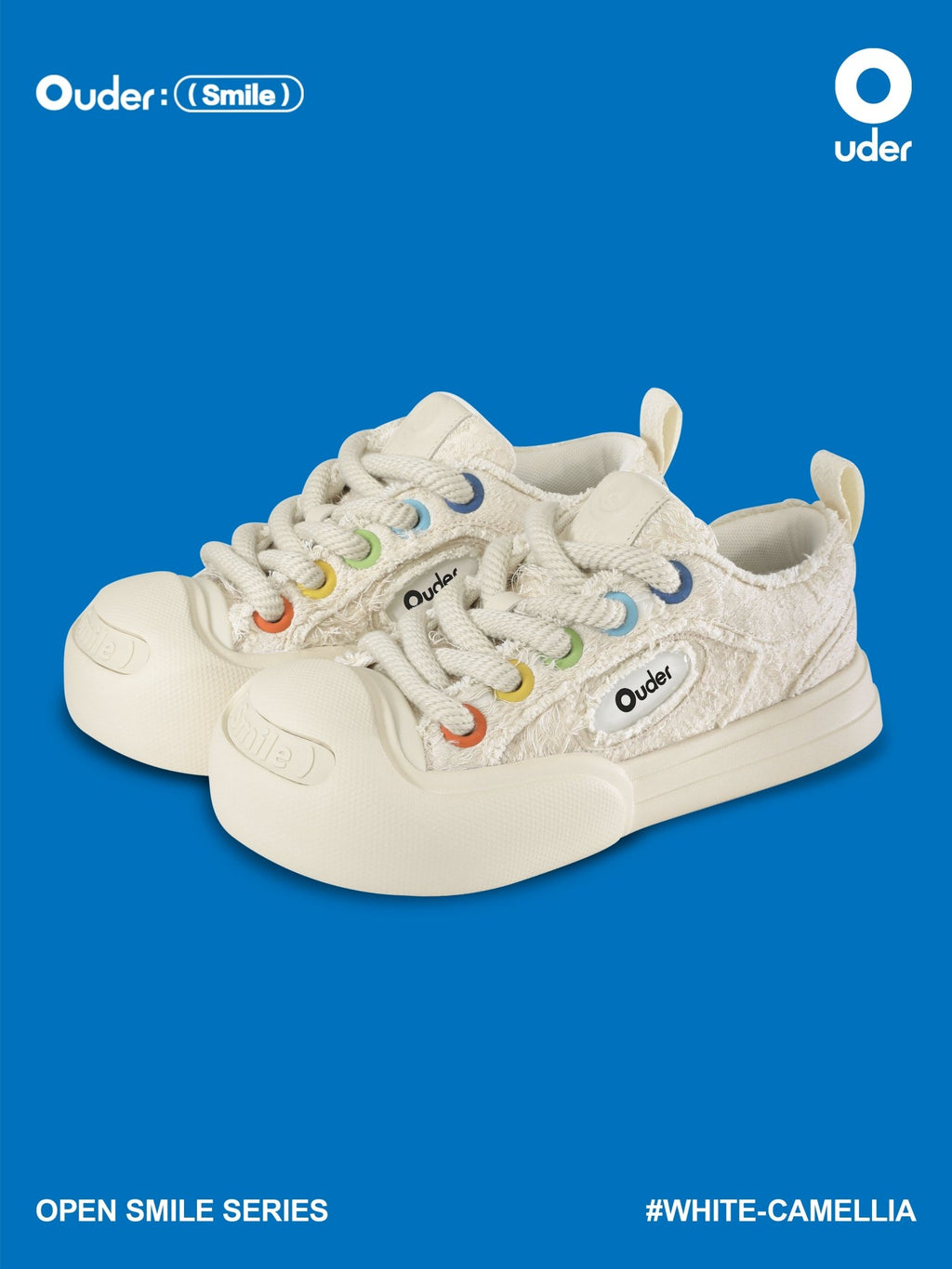 OUDER Smiler Canvas White Camellia - COPPING THREADS - Ouder